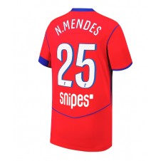 Paris Saint-Germain Nuno Mendes #25 Tredje Tröja 2025-26 Korta ärmar